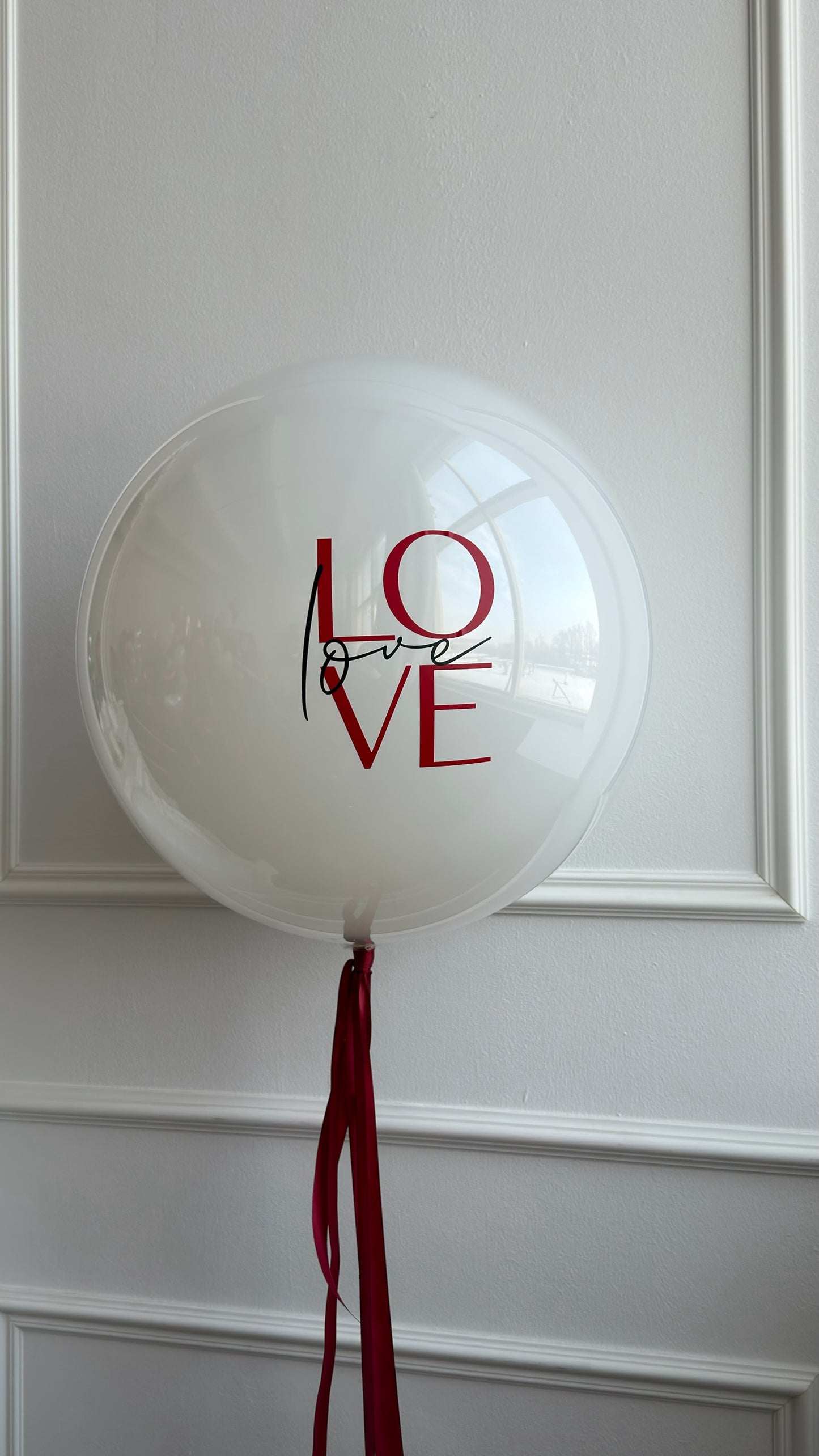 love bubble balloon for romantic event decor in Manhattan