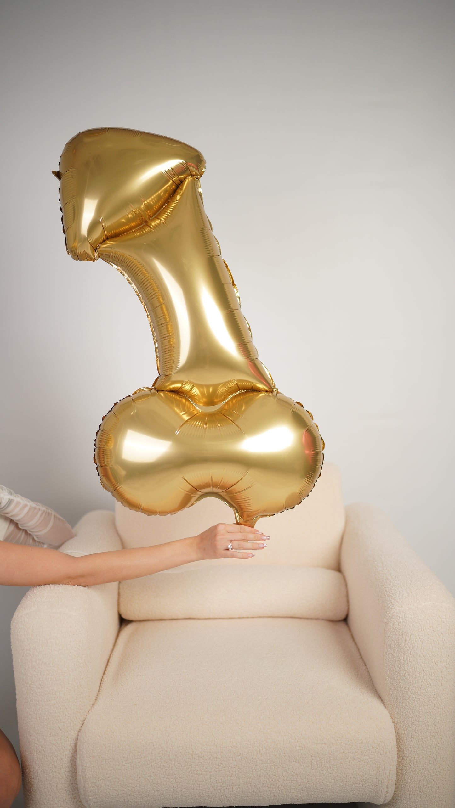 The One and Only novelty gold party balloon for bachelorette party decor in New York