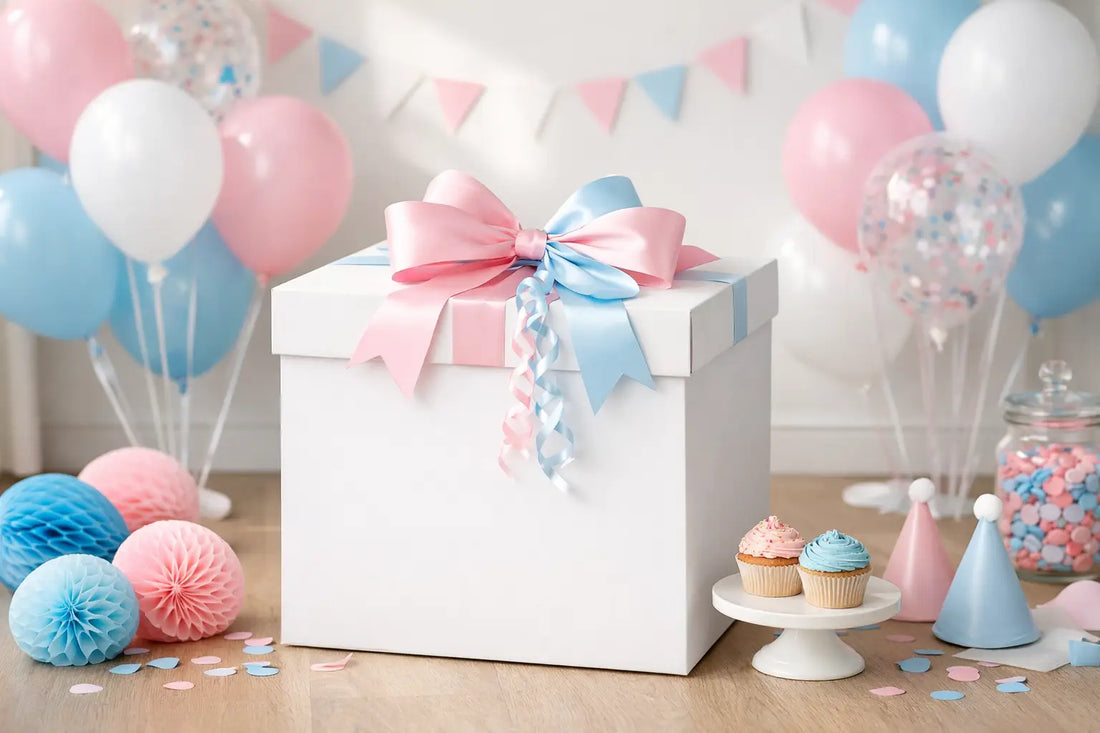 How to Style a Gender Reveal Balloon Box