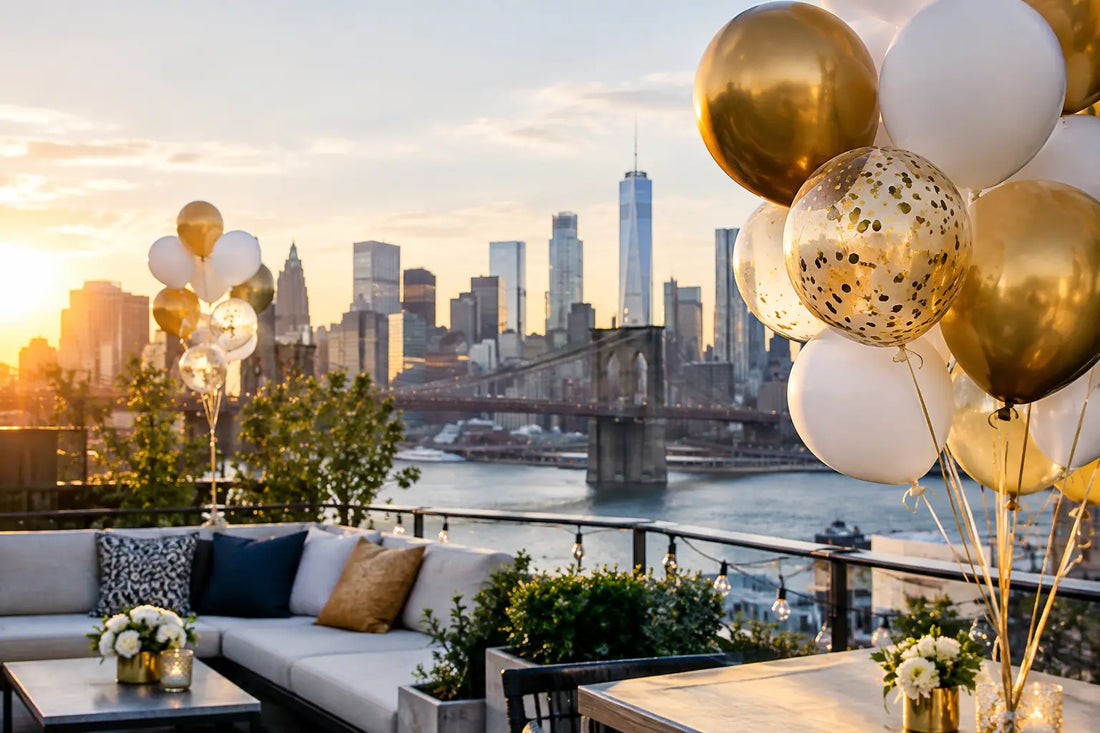 Brooklyn Rooftop Party Balloons That Feel Elevated