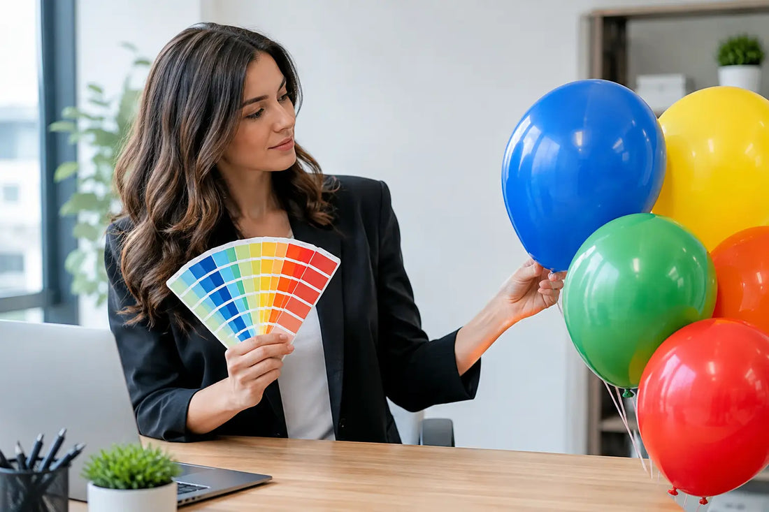 Can Office Balloons Match Brand Colors Exactly?