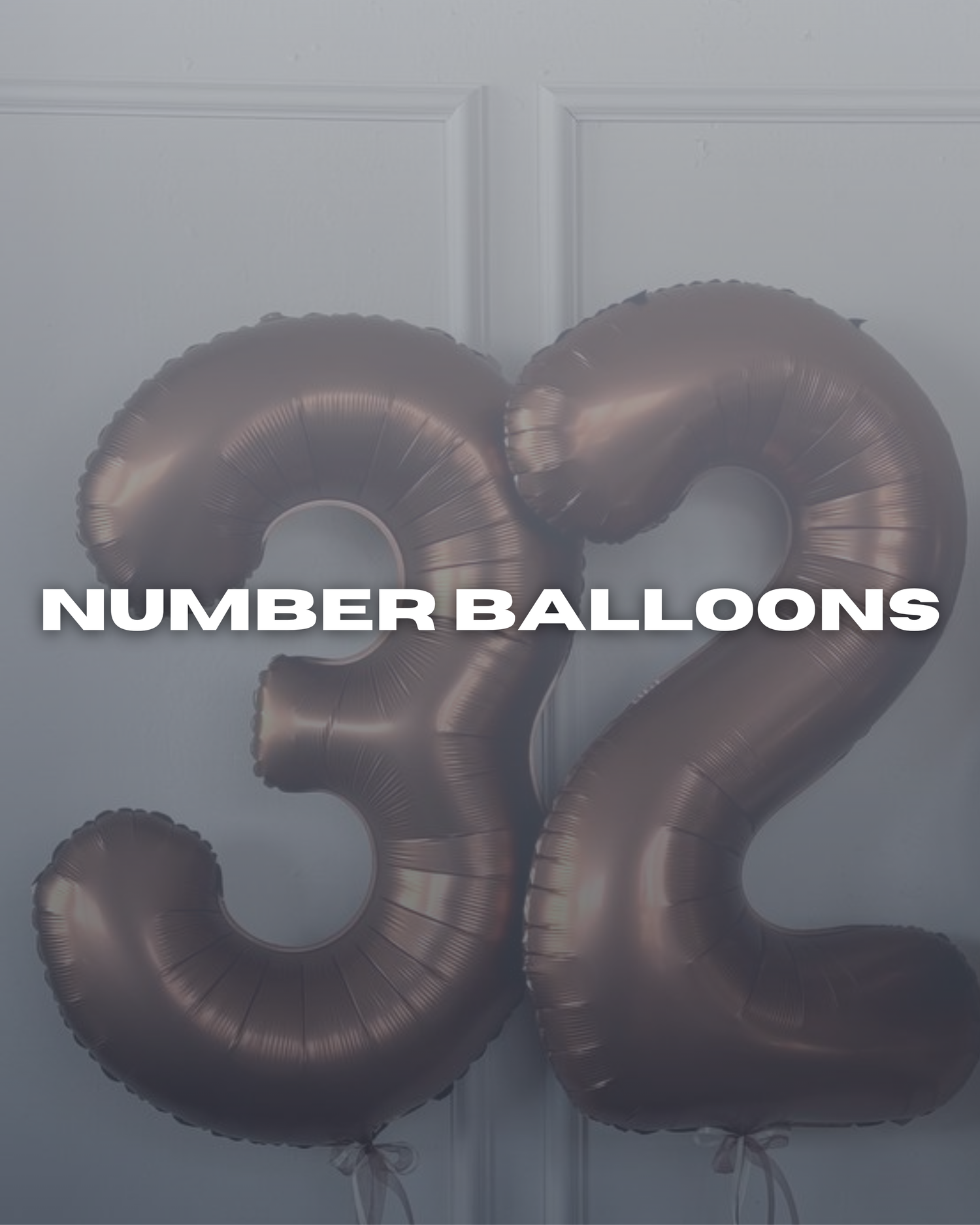 Number balloons collection with foil number balloons for birthdays and milestone celebrations in Brooklyn
