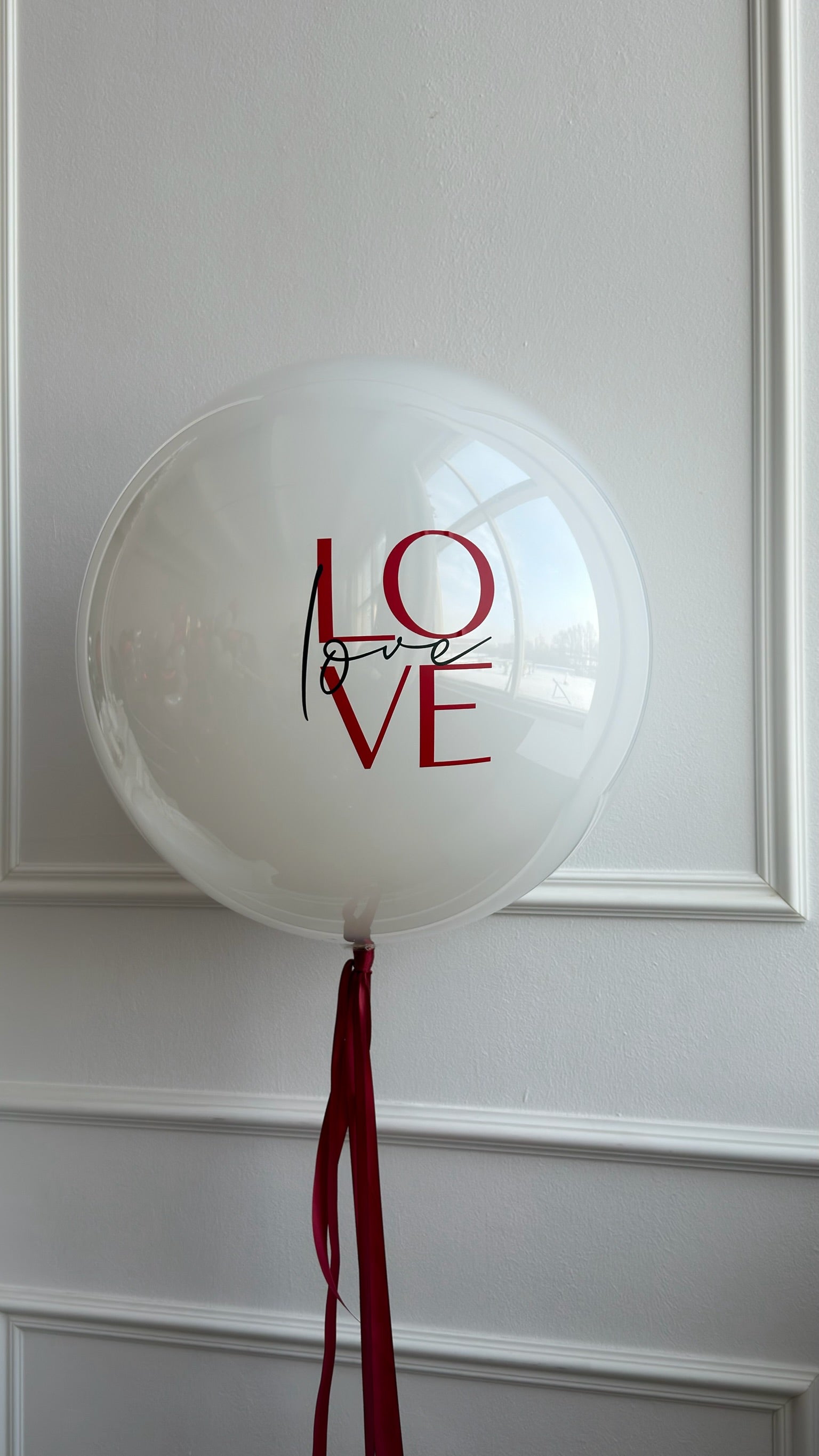 love bubble balloon for romantic event decor in Manhattan