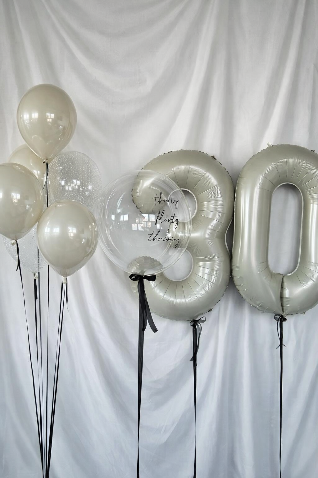 Birthday balloon set with numbers in NYC