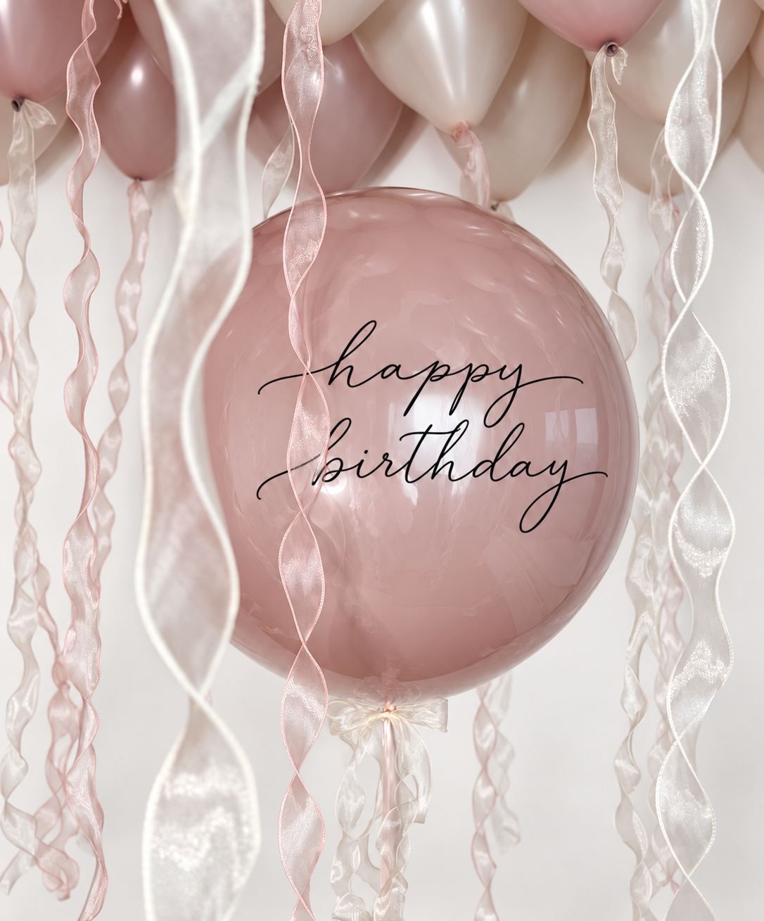 Blush Wishes Birthday Balloon Set