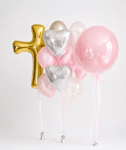 Cross Balloon Set with Bubble Balloon