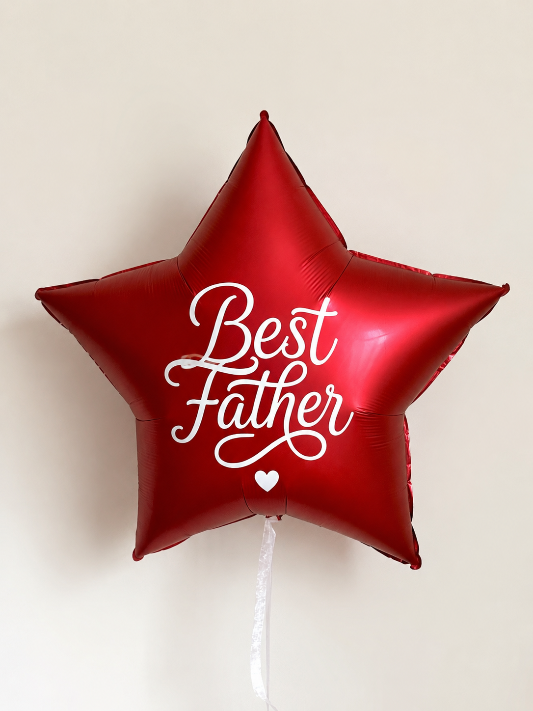 Large Custom Father’s Day Star balloon with personalized message for Father’s Day celebration decor in Brooklyn