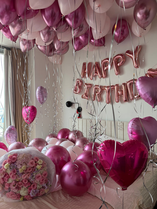 Pink Birthday Room Decor Set